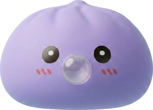 Big Dumpling Squishy Havsblå — i klämmet, mjukt slow-rise-skum