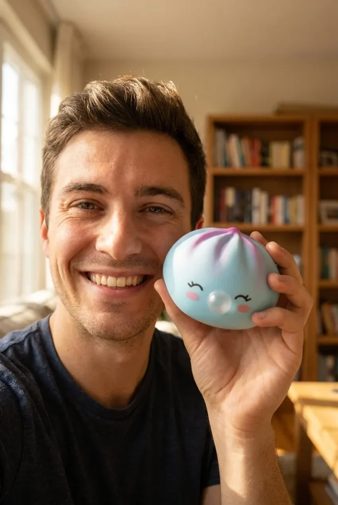 Dumpling Squishy Frost Blue Rare Blow – Sällsynt Isblå i vardagen