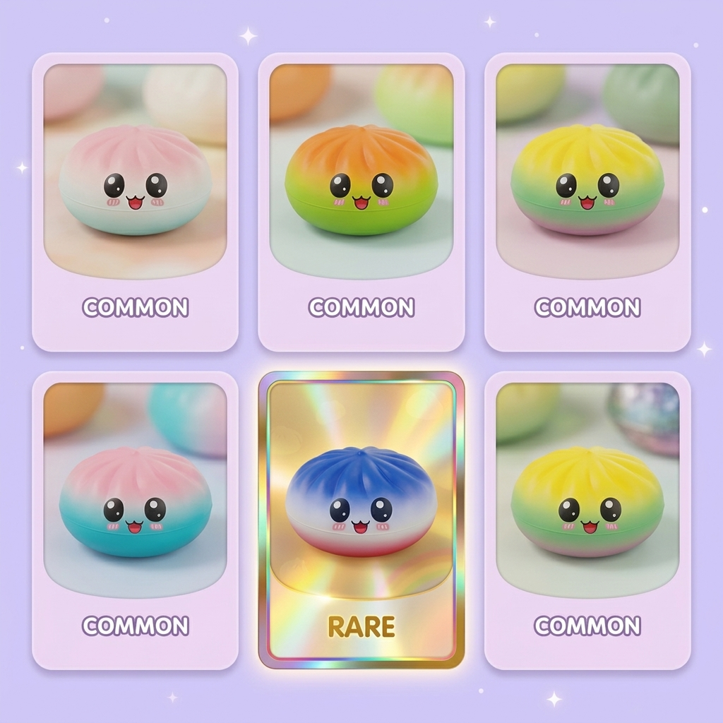 Mystery Dumpling Squishy Söt Överraskning — i klämmet, mjukt slow-rise-skum