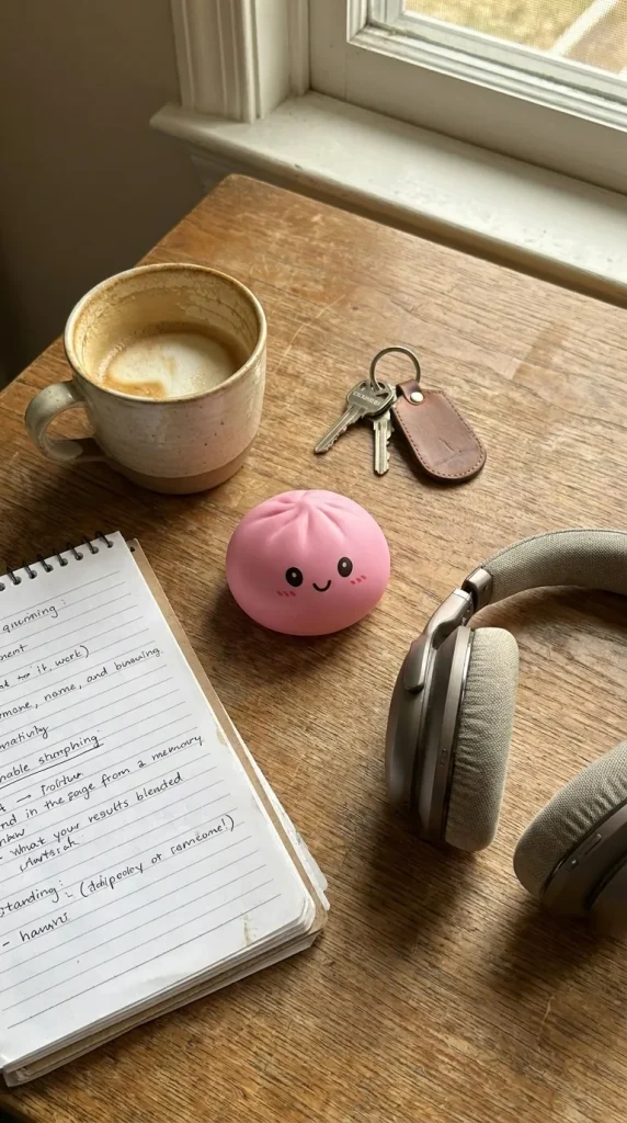 Squishy Dumpling Mystery Box Överraskning på skrivbordet