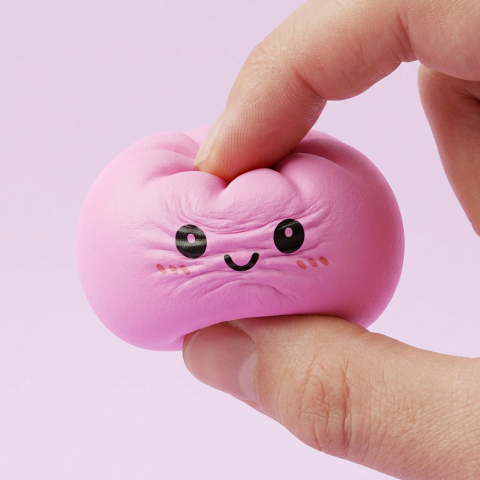 Squishy Dumpling Mystery Box Överraskning — i klämmet, mjukt slow-rise-skum