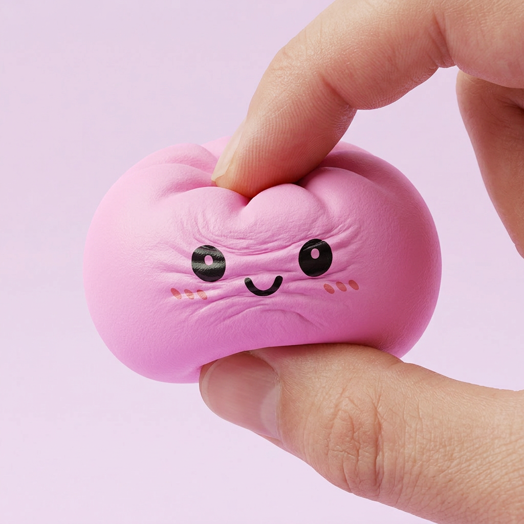 Squishy Dumpling Mystery Box Överraskning — i klämmet, mjukt slow-rise-skum
