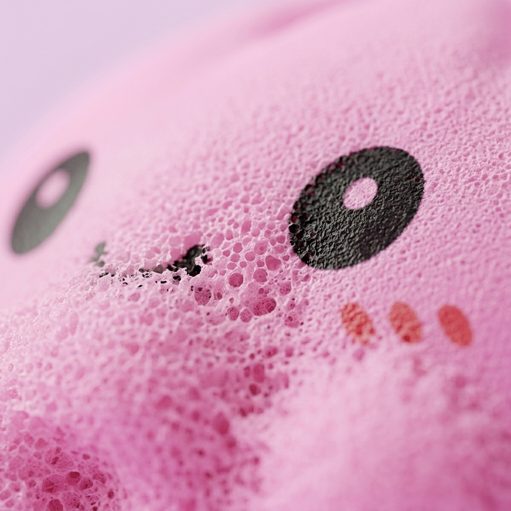Squishy Dumpling Mystery Box Överraskning — närbild på strukturen