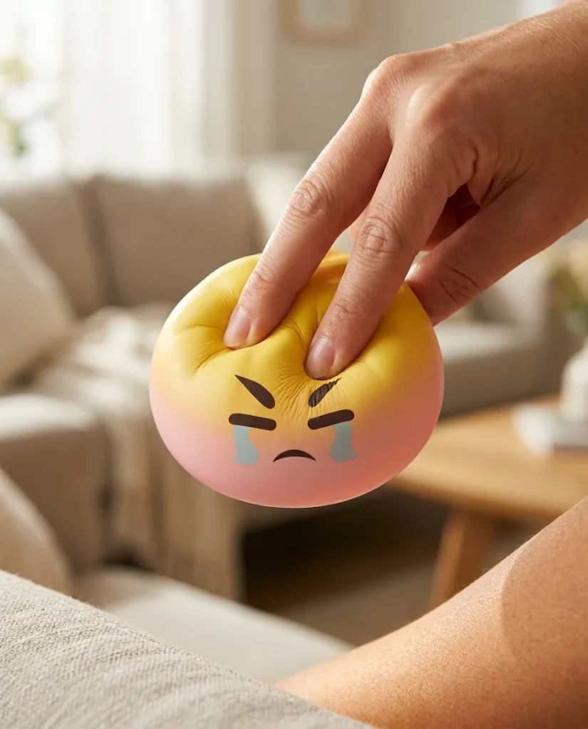Dumpling Squishy Mystery Bun med Bambukorg mitt i klämmet