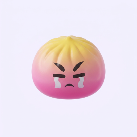 Dumpling Squishy Mystery Bun med Bambukorg — i klämmet, mjukt slow-rise-skum