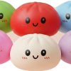 Dumpling Squishy Collection 6-pack — i klämmet, mjukt slow-rise-skum