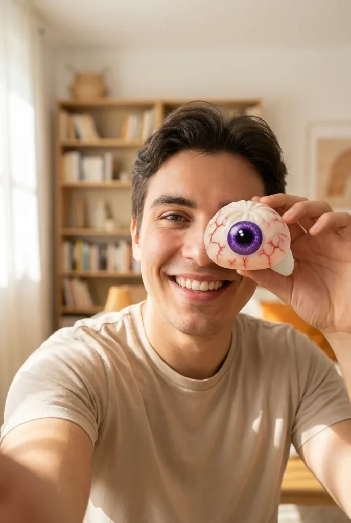 Eye Dumpling Squishy Halloween Skrämmande i vardagen