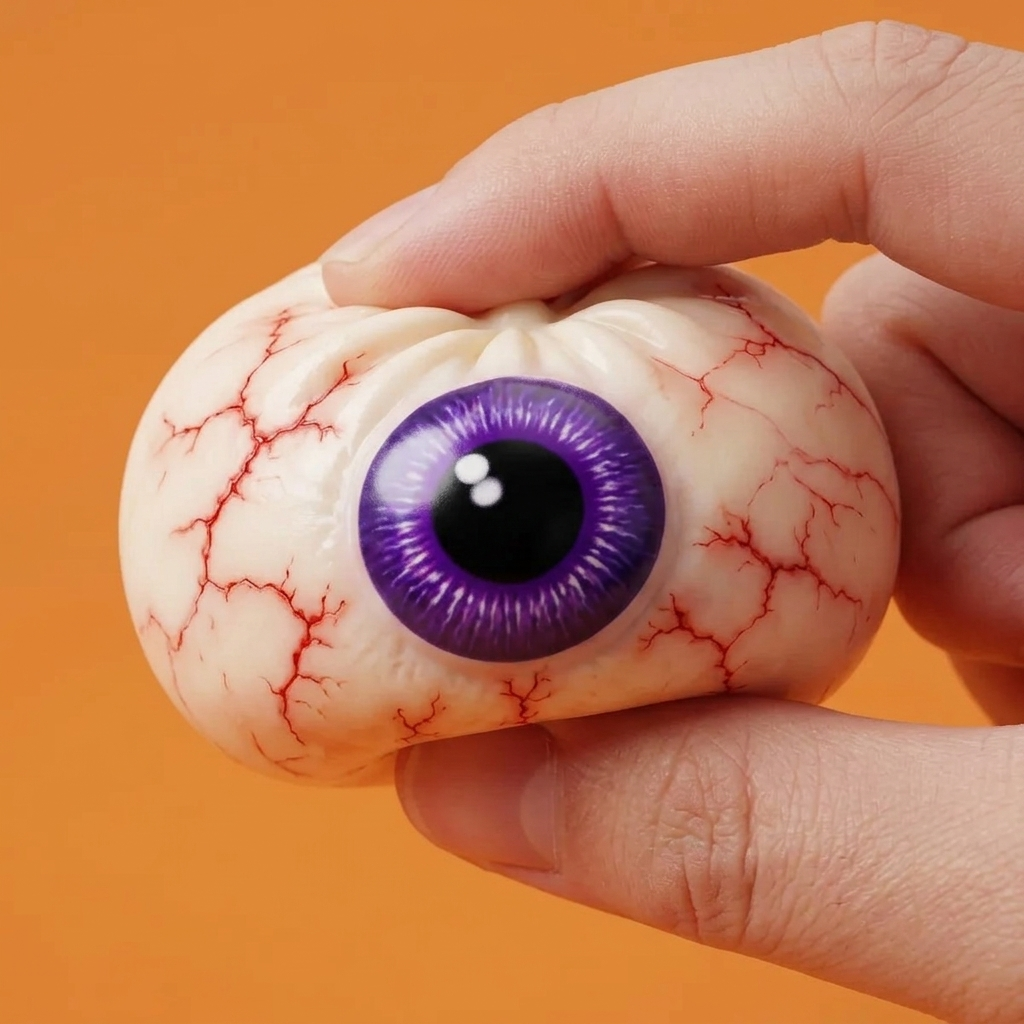 Eye Dumpling Squishy Halloween Skrämmande — slow-rise-effekt, skummet återtar långsamt sin form