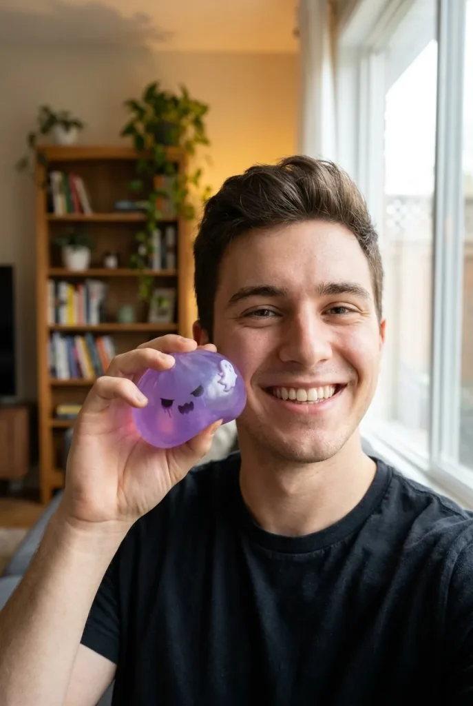 Ghost Dumpling Squishy Boo i vardagen