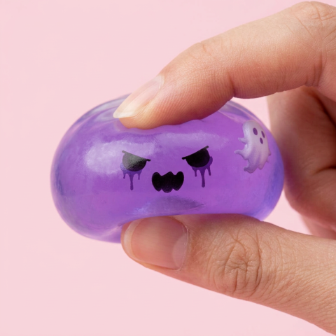 Ghost Dumpling Squishy Boo — slow-rise-effekt, skummet återtar långsamt sin form