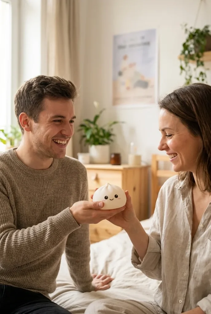 Giant Dumpling Squishy XXL – Jättestor Kramdumpling som presenttips