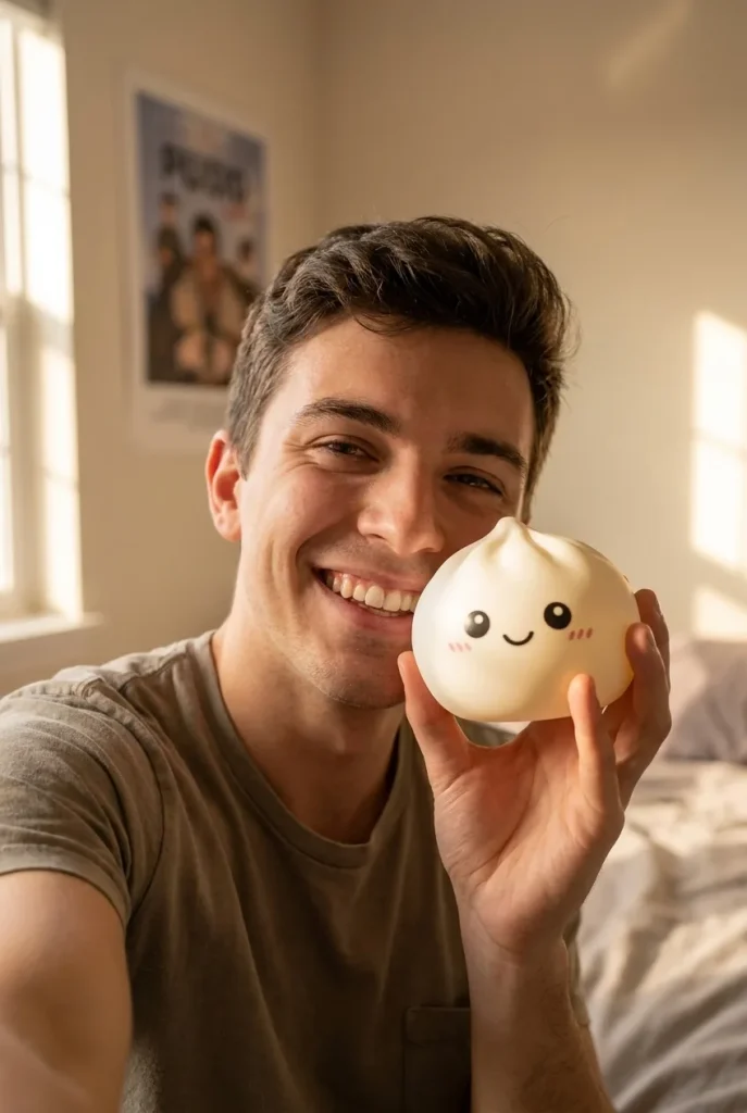 Giant Dumpling Squishy XXL – Jättestor Kramdumpling i vardagen