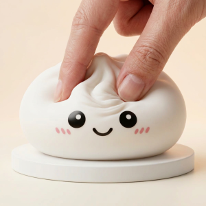 Giant Dumpling Squishy XXL – Jättestor Kramdumpling — i klämmet, mjukt slow-rise-skum