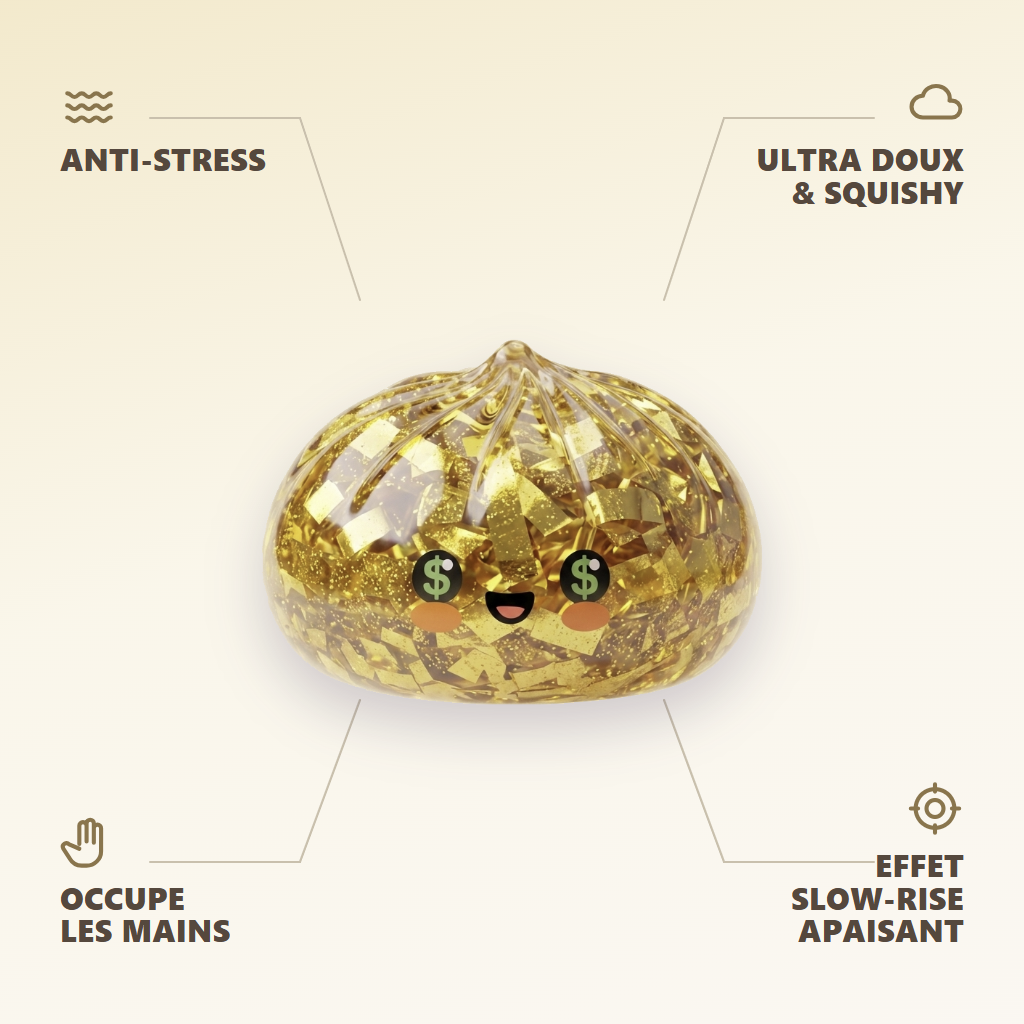 Gold Dumpling Squishy Sällsynt Utgåva — dess fördelar