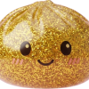 Glitter Dumpling Squishy Guld Deluxe — i klämmet, mjukt slow-rise-skum