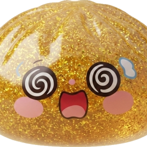 Gold Dumpling Squishy Lycka — i klämmet, mjukt slow-rise-skum