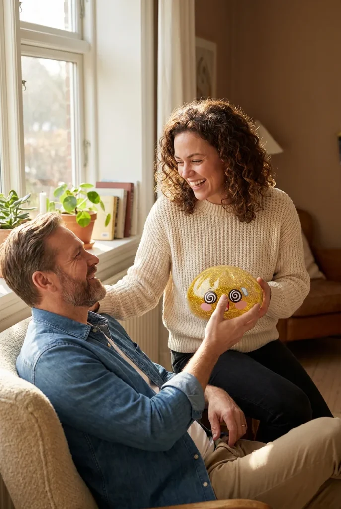 Gold Dumpling Squishy Lycka som presenttips