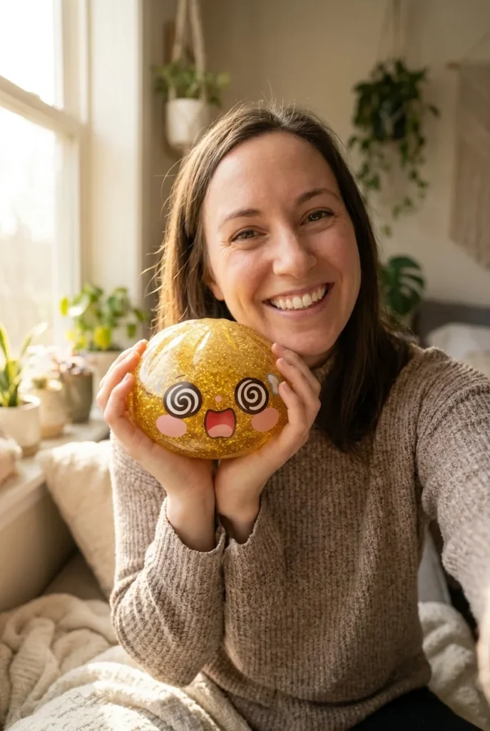 Gold Dumpling Squishy Lycka i vardagen