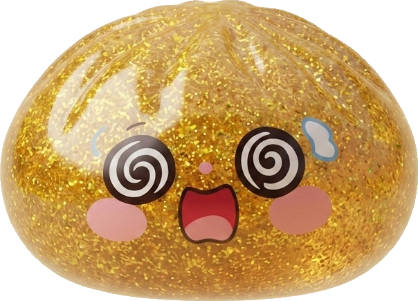 Gold Dumpling Squishy Lycka — i klämmet, mjukt slow-rise-skum