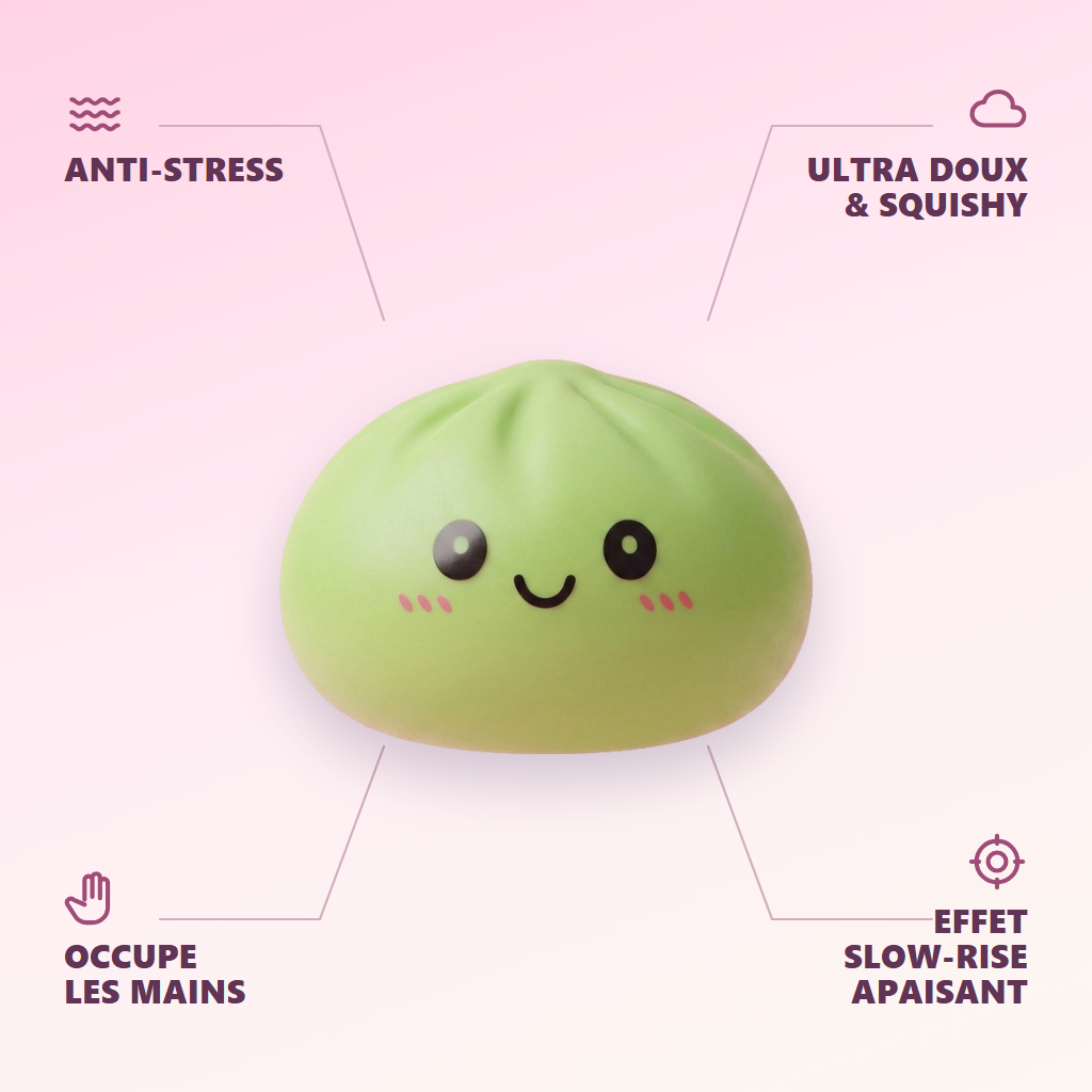 Dumpling Squishy Matcha Grön — dess fördelar