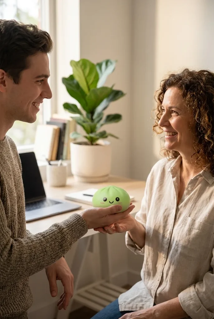 Dumpling Squishy Matcha Grön som presenttips