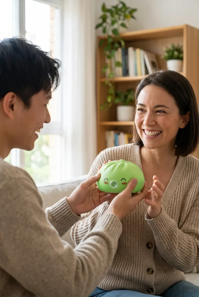 Dumpling Squishy Matcha Grön Rare Blow som presenttips