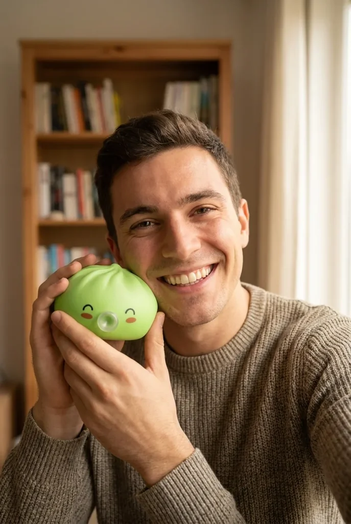 Dumpling Squishy Matcha Grön Rare Blow i vardagen