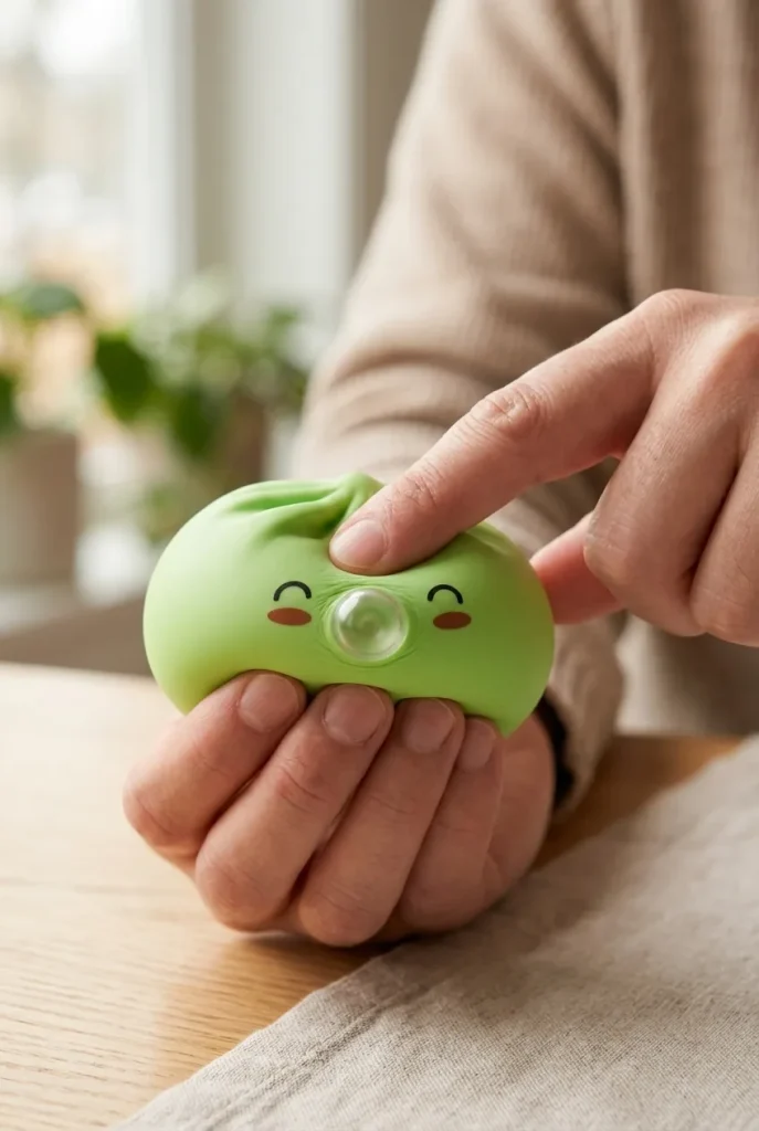 Dumpling Squishy Matcha Grön Rare Blow mitt i klämmet