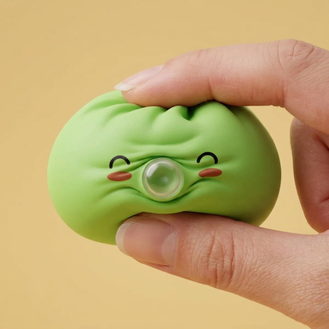 Dumpling Squishy Matcha Grön Rare Blow — i klämmet, mjukt slow-rise-skum
