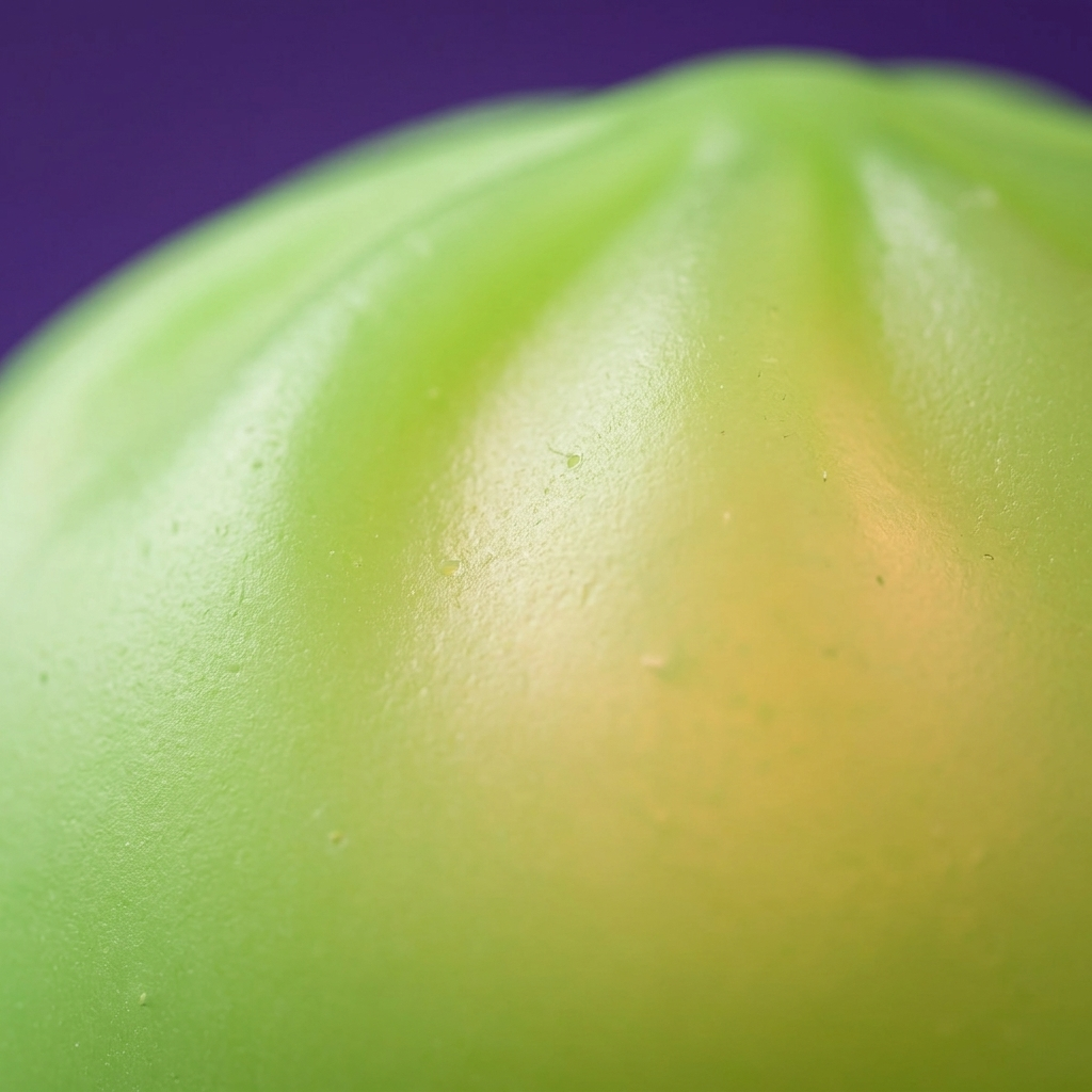 Dumpling Squishy Nattlampa Grön Lysande — närbild på strukturen