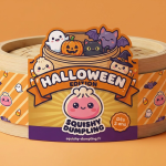 Dumpling Squishy Glitter Smaragdgrön — squishy anti-stress slow-rise