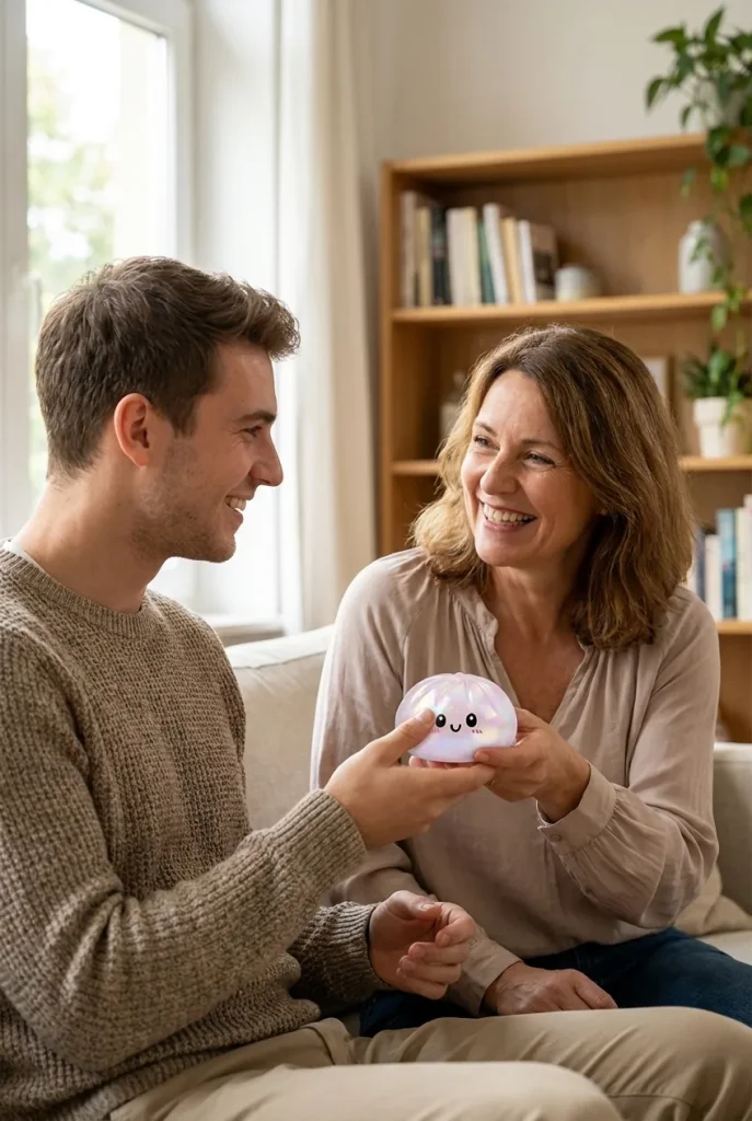 Holographic Dumpling Squishy Regnbågsskimmer som presenttips