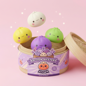Dumpling Squishy Mystery Box 12-pack — i klämmet, mjukt slow-rise-skum