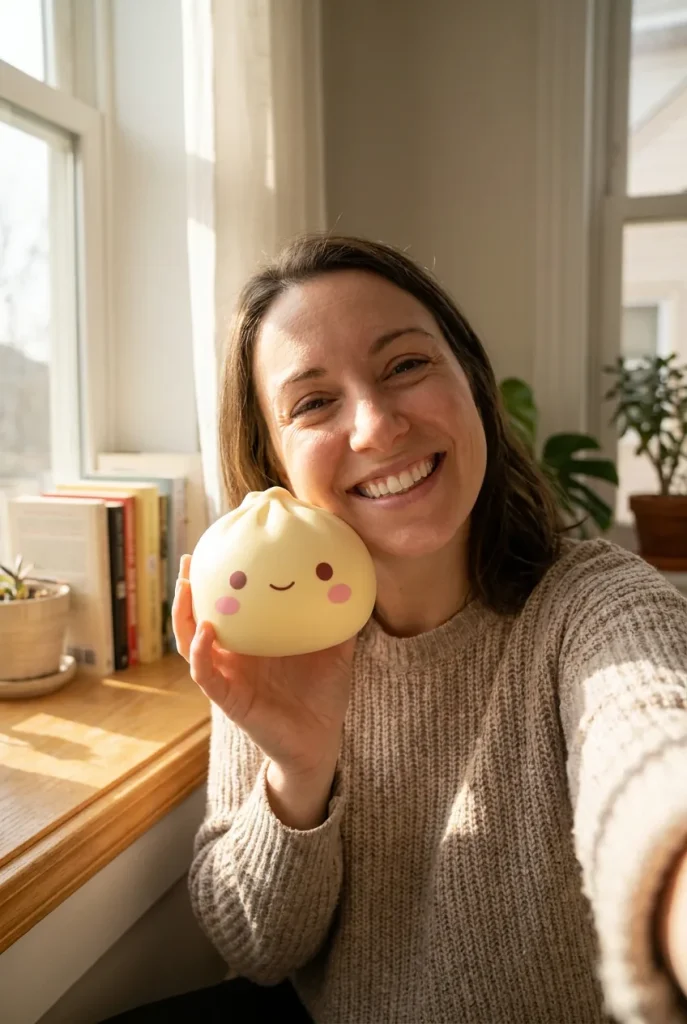 Dumpling Squishy Mystery Box 12-pack i vardagen