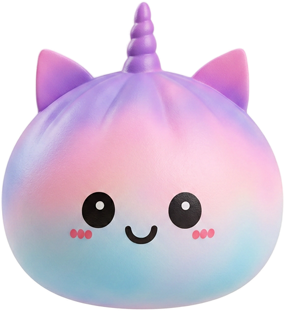 Jumbo Dumpling Squishy Unicorn Regnbåge — i klämmet, mjukt slow-rise-skum