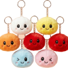Dumpling Squishy Nyckelring 6-pack Plysch — i klämmet, mjukt slow-rise-skum