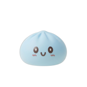 Dumpling Squishy Jumbo Blå — i klämmet, mjukt slow-rise-skum