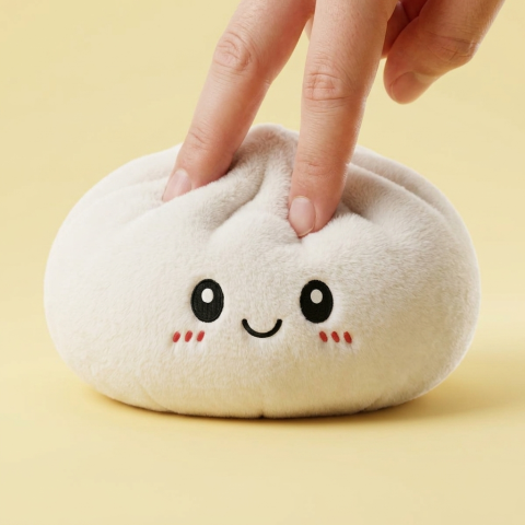 Squishy Dumpling Big Mysig Kramkudde — i klämmet, mjukt slow-rise-skum