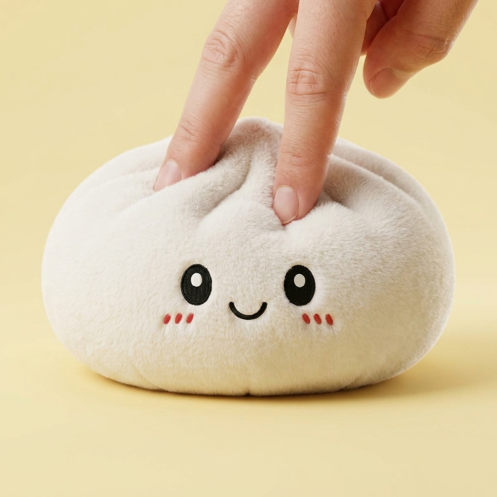 Squishy Dumpling Big Mysig Kramkudde — i klämmet, mjukt slow-rise-skum