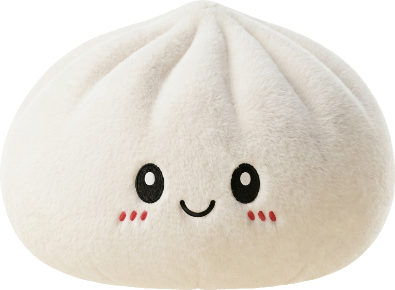 Squishy Dumpling Big Mysig Kramkudde — i klämmet, mjukt slow-rise-skum