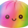 Rainbow Dumpling Squishy XXL — i klämmet, mjukt slow-rise-skum