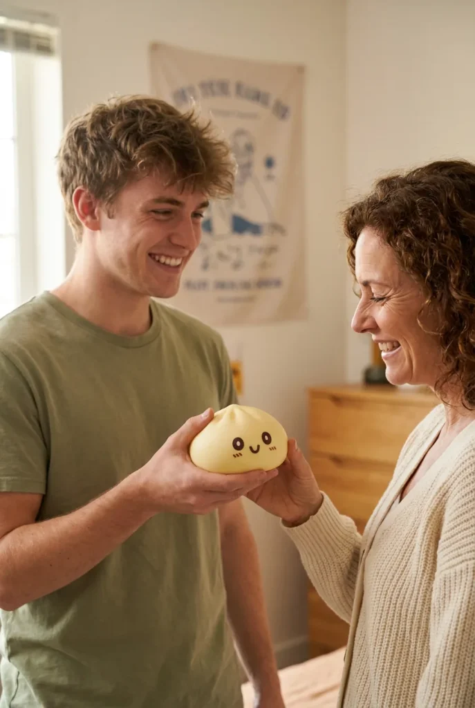 Squishy Dumpling Gul Jumbo XXL som presenttips