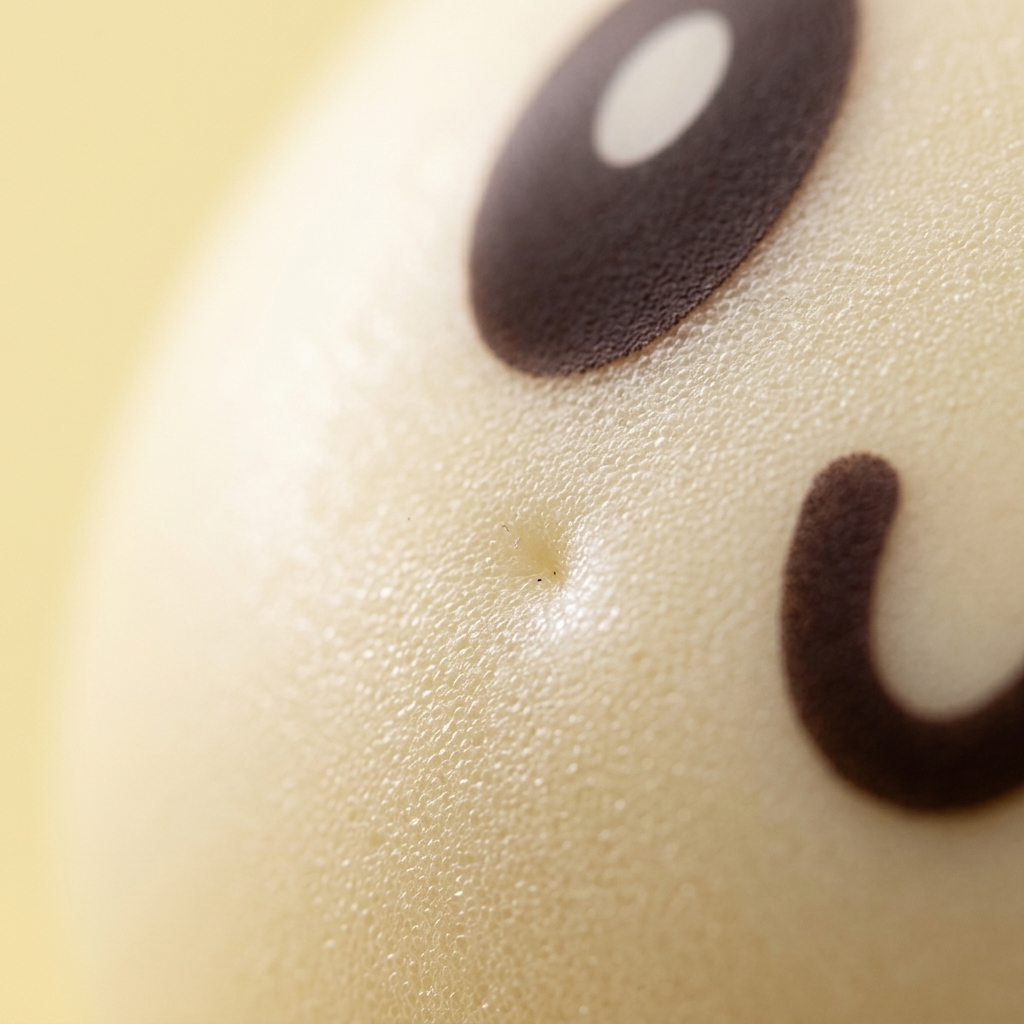 Squishy Dumpling Gul Jumbo XXL — närbild på strukturen