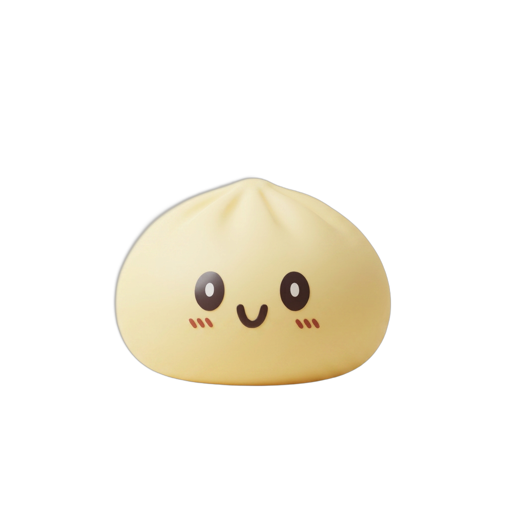 Squishy Dumpling Gul Jumbo XXL — i klämmet, mjukt slow-rise-skum