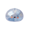 Dumpling Squishy Isblå Sparkle — i klämmet, mjukt slow-rise-skum