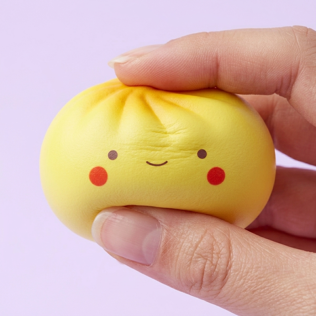 Dumpling Squishy Blind Box Mini 24-pack — slow-rise-effekt, skummet återtar långsamt sin form