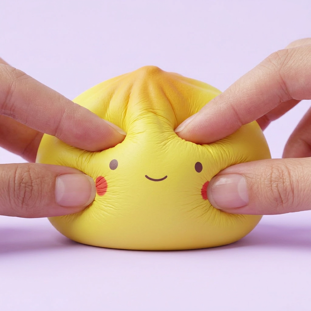 Dumpling Squishy Blind Box Mini 24-pack — i klämmet, mjukt slow-rise-skum
