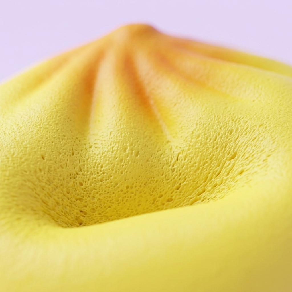 Dumpling Squishy Blind Box Mini 24-pack — närbild på strukturen