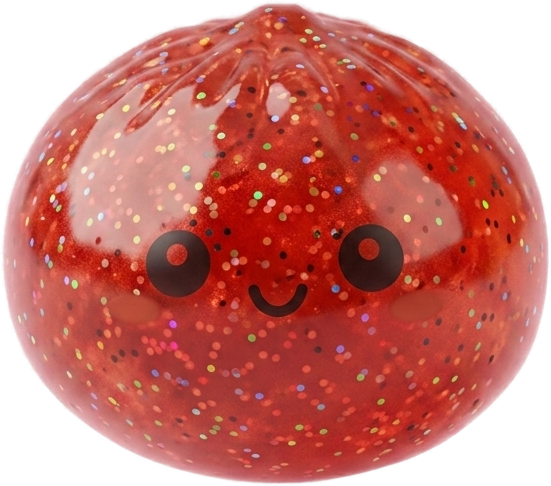 Mini Dumpling Squishy Metallic Glans — i klämmet, mjukt slow-rise-skum