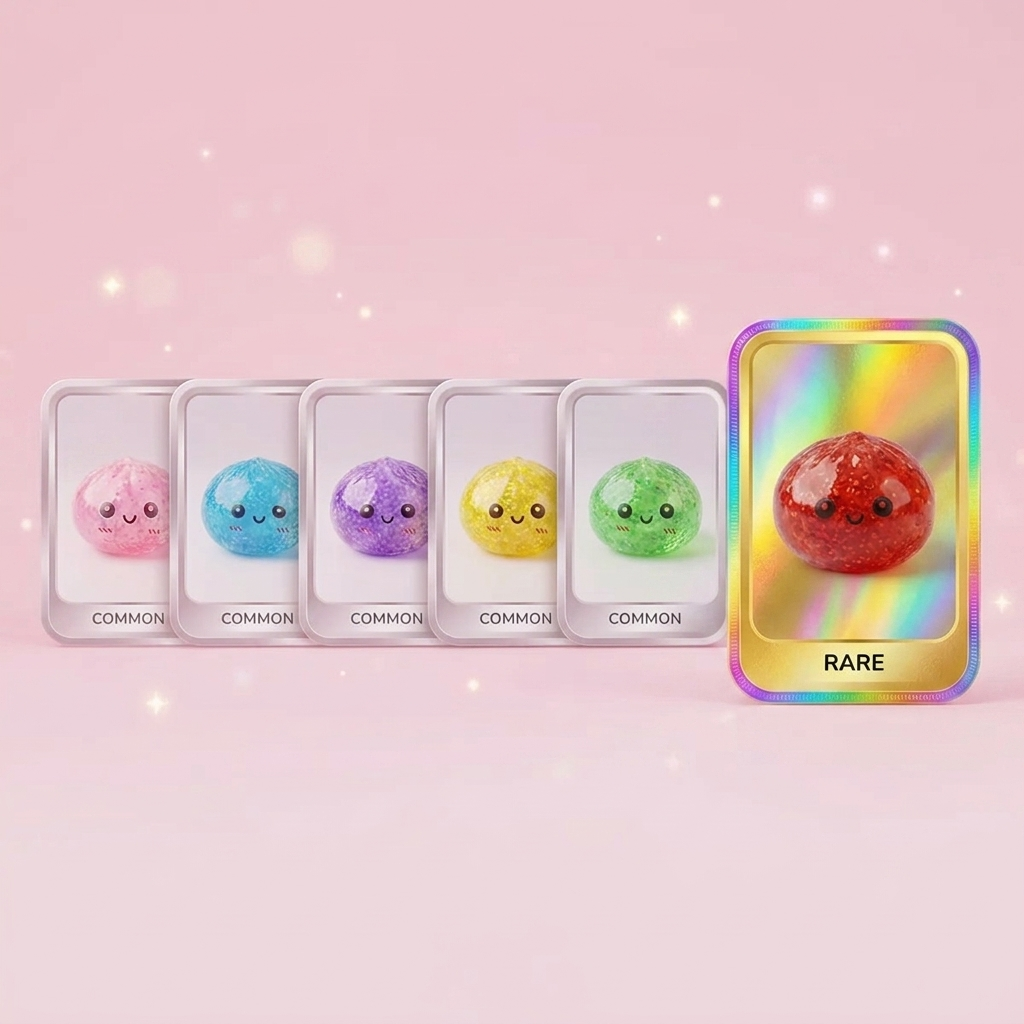 Mini Dumpling Squishy Metallic Glans — i klämmet, mjukt slow-rise-skum